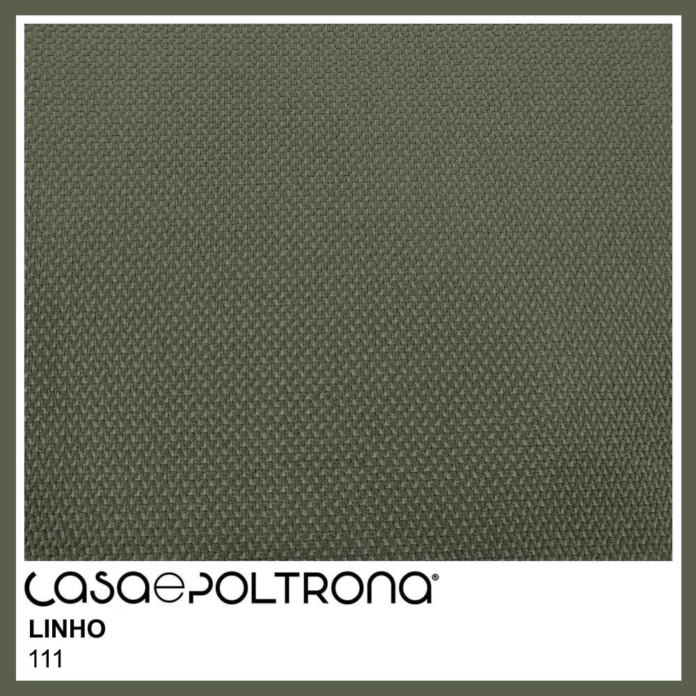 Sofá Curvo 02 Lugares 150cm Braço Direito Thommy Pés Ouro Fosco Linho Verde - Casaepoltrona - 5