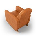 Ver imagem 7 de Poltrona de Amamentação com Balanço Orgânica Saori W01 Courissimo Canela - Lyam Decor