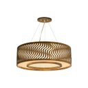 Ver imagem 1 de Pendente Dunas Anel 55cm P/ Mesa Sala de Jantar Bancada Classic Lar