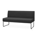 Ver imagem 1 de Sofa Pix Assento Courino Base Aco Preto - 55115