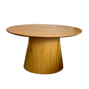 Ver imagem 2 de Mesa Cone de Centro Oval 137x90 Cm Base Laminada em Madeira Freijó Tampo Freijó - Marrom
