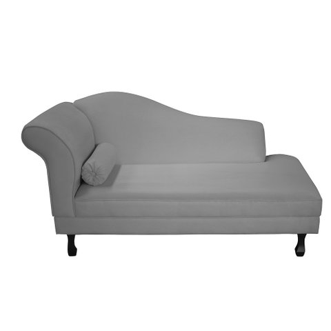 Recamier Divã Dubai 140 Cm Braço Direito Cinza