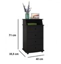 Ver imagem 2 de Mesa de Cabeceira Preto - Luxo 2