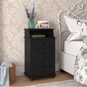 Mesa de Cabeceira Preto - Luxo 2