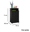 Ver imagem 3 de Mesa de Cabeceira Preto - Luxo 2