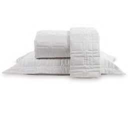 Colcha King 300 Fios Constantine - Marken Fassi Branca - 2