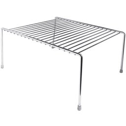 2 Organizadores Médios de Armário Prateleiras Aramadas 30cm - 1