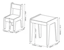 Ver imagem 2 de Conjunto Mesa e 2 Cadeiras Infantil:rosa/branco