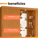 Ver imagem 7 de Guarda Roupas Casal com Espelho 2 Portas de Correr 6 Gavetas Boston Flex