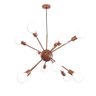 PENDENTE SPUTNIK ÁTOMO COBRE 12 BRAÇOS ENERLUX - 1