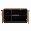 Ver mais imagens de Armário Baixo Office Credenza Web Office Nogal-preto