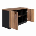 Ver imagem 3 de Armário Baixo Office Credenza Web Office Nogal-preto