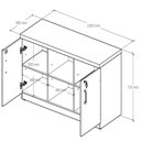 Ver imagem 4 de Armário Baixo Office Credenza Web Office Nogal-preto