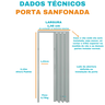 Porta Sanfonada Pvc 1,46m Cinza - 3