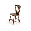 Ver imagem 3 de Kit 2 Cadeiras Colonial Lisa Rustica Imbuia Madeira Maciça