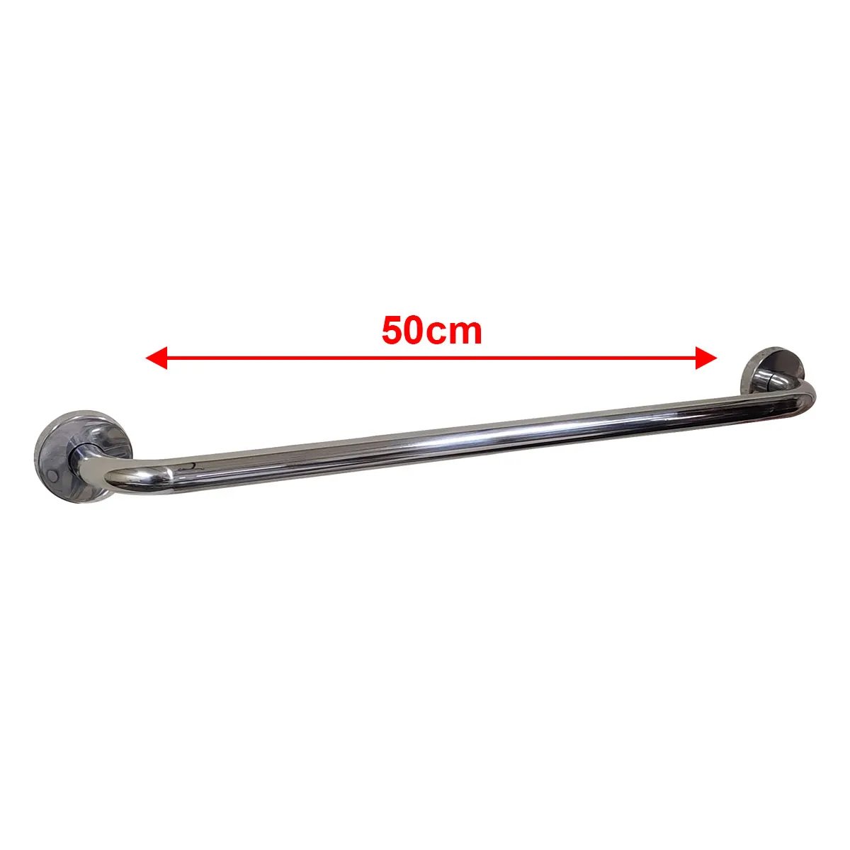 Alça Apoio Kit 5 Uni Aço Inox 50cm Idoso Acessibilidade Pcd Cadeirante Gestante Suporte Anti Queda B - 2