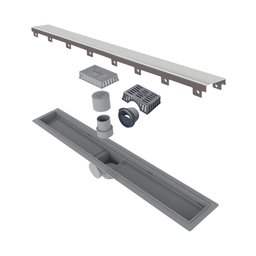 Ralo Linear Elleve Smart Sifonado 917 60cm com Tampa Inox - 1