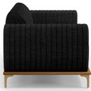 Ver imagem 5 de Sofá 2 Lugares para Sala de Estar Molino 150 Cm D02 Pés D'ouro Linho Chumbo D-465 - Lyam Decor