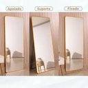 Ver imagem 2 de Espelho Retangular Corpo Inteiro C/ Moldura 170 X 70 Grande:bronze