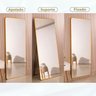 Espelho Retangular Corpo Inteiro C/ Moldura 170 X 70 Grande:bronze - 2