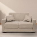 Ver imagem 3 de Sofá Estofado 2 Lugares Sala Estar Recepção Giovana Suede Bege