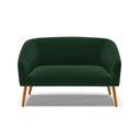 Ver imagem 6 de Sofá Namoradeira 2 Lugares Pé Palito Castanho Stella Bouclê Verde D03 - D'Rossi