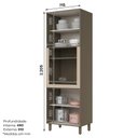 Ver imagem 3 de Torre Quente 01 Forno 715mm Connect Duna/cristal - Henn