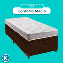 Ver imagem 4 de Cama Box Bau Marrom Solteiro + Colchão D23 D23 Inducol