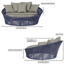 Ver imagem 2 de Chaise Hungria Pintura Fendi Corda Náutica E8 Trama Original Azul