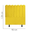Ver imagem 2 de Cabeceira para Cama Box Solteiro 90 Cm Alanis:amarelo