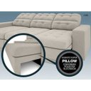 Ver imagem 7 de Sofá 3 Lugares Net Jobim Assento Retrátil e Reclinável 2,05m (L)