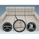 Ver imagem 6 de Sofá 3 Lugares Net Jobim Assento Retrátil e Reclinável 2,05m (L)