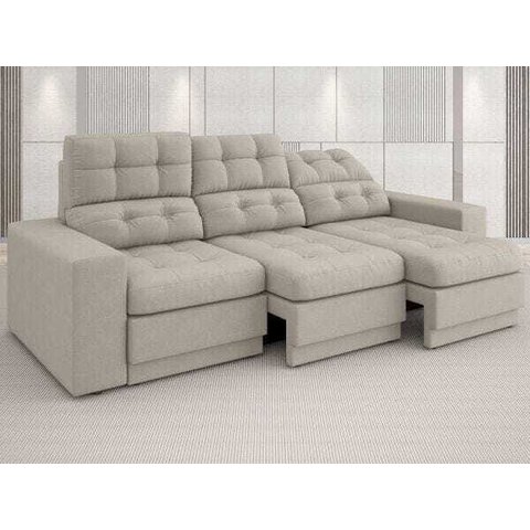 Sofá 3 Lugares Net Jobim Assento Retrátil e Reclinável 2,05m (L)