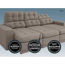 Ver imagem 5 de Sofá 3 Lugares Net Jobim Assento Retrátil e Reclinável 2,05m (L)