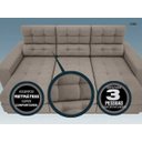 Ver imagem 6 de Sofá 3 Lugares Net Jobim Assento Retrátil e Reclinável 2,05m (L)