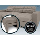 Ver imagem 7 de Sofá 3 Lugares Net Jobim Assento Retrátil e Reclinável 2,05m (L)