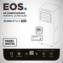 Ver imagem 5 de Ar-condicionado Portátil 10000 Btus Eos Ultra Slim All Black Eap10fp 110v