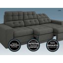 Ver imagem 5 de Sofá 3 Lugares Net Jobim Assento Retrátil e Reclinável 2,05m (L)