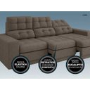 Ver imagem 5 de Sofá 3 Lugares Net Jobim Assento Retrátil e Reclinável 2,05m (L)