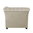 Ver imagem 4 de Sofá Recamier Divã Chesterfield 185cm Sofia Suede Bege Capitonê- Mabe Magazine