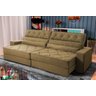 Sofá Retrátil Reclinável 300cm Albany Suede Velut com Molas Ensacadas - King House - 2