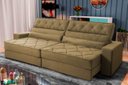 Ver imagem 1 de Sofá Retrátil Reclinável 300cm Albany Suede Velut com Molas Ensacadas - King House