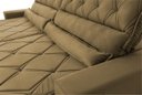 Ver imagem 7 de Sofá Retrátil Reclinável 300cm Albany Suede Velut com Molas Ensacadas - King House