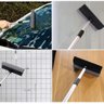 Rodo Limpa Vidros Mop Extensivel Janela Sacada Duplo Lava Seca Rodinho Telescopico Profissional - 5