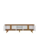 Ver imagem 3 de Rack Roma 217 Cm Cor:cedro/branco