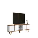 Ver imagem 1 de Rack Roma 217 Cm Cor:cedro/branco