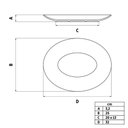 Ver imagem 3 de Kit 2 Travessas de Porcelana Branca Oval 32x25cm Tramontina Baixela Maria Augusta