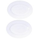 Ver imagem 1 de Kit 2 Travessas de Porcelana Branca Oval 32x25cm Tramontina Baixela Maria Augusta