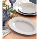 Ver imagem 2 de Kit 2 Travessas de Porcelana Branca Oval 32x25cm Tramontina Baixela Maria Augusta