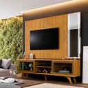 Ver imagem 5 de Rack Vitrum com Painel Vitrum com Espelho Led 218 Mavaular Naturale